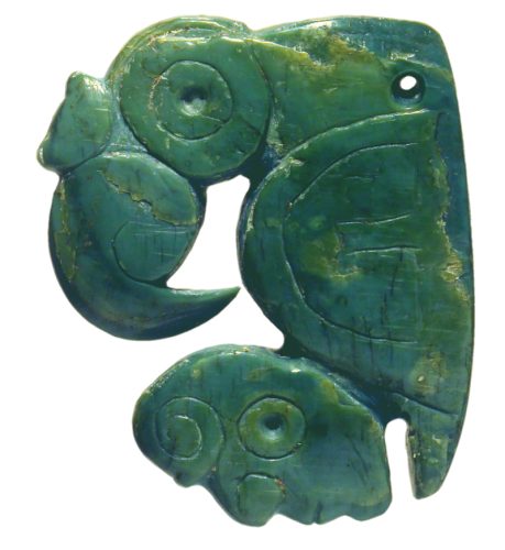 Amuleto bimorfo de jadeíta