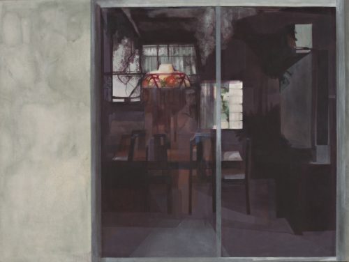 Myrna Báez, La lámpara Tiffanty, 1975; acrílico sobre lienzo