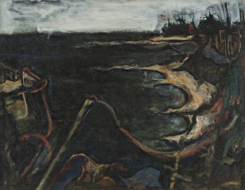 Domingo García, Mirador de la Peña, 1960; óleo sobre masonite