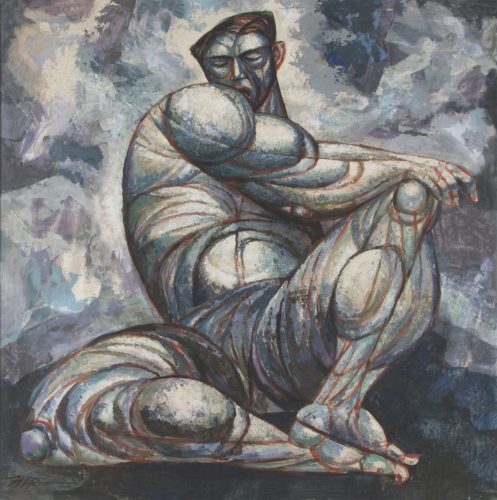 Augusto Marín, Vulcano, 1965; acrílico sobre masonite