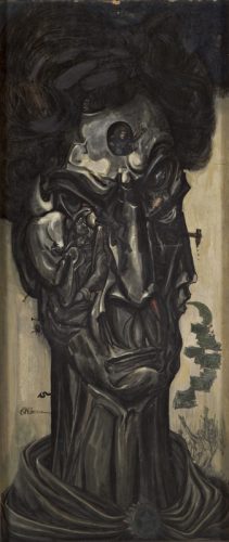 Carlos Raquel Rivera, La enchapada, 1960-1962; óleo sobre masonite