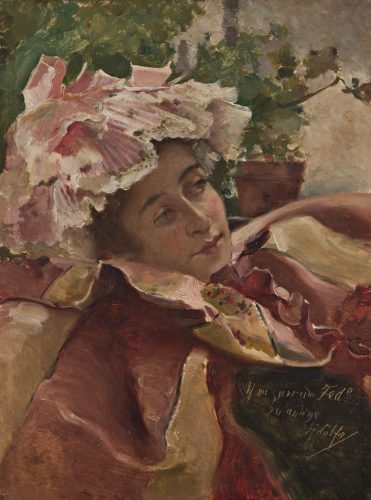 Adolfo Marín Molinas, Catherine, s. XIX; óleo sobre tabla