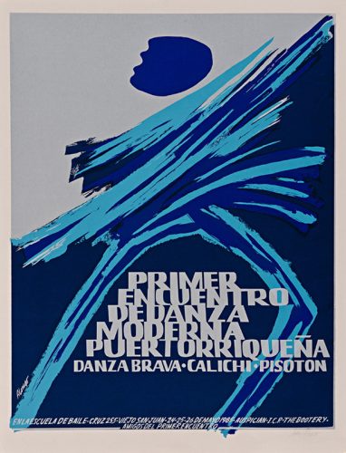 Luis Alonso, Primer Encuentro de Danza Moderna, 1985; serigrafía