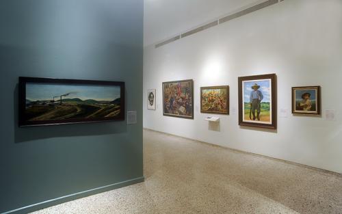 Vista de Sala. Reflejos de la historia de Puerto Rico en el arte: 1751-1950. Foto Jesús E. Marrero