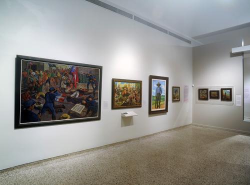 Vista de Sala. Reflejos de la historia de Puerto Rico en el arte: 1751-1950. Foto Jesús E. Marrero