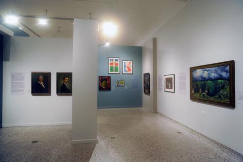Vista de Sala. Reflejos de la historia de Puerto Rico en el arte: 1751-1950. Foto Jesús E. Marrero