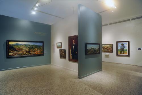 Vista de Sala. Reflejos de la historia de Puerto Rico en el arte: 1751-1950. Foto Jesús E. Marrero