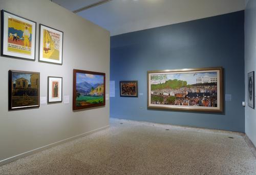 Vista de Sala. Reflejos de la historia de Puerto Rico en el arte: 1751-1950. Foto Jesús E. Marrero