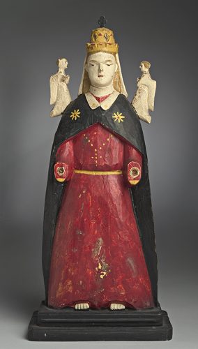 Florencio Cabán, “Virgen del Perpetuo Socorro”, madera policromada, 14”x 5-3/4