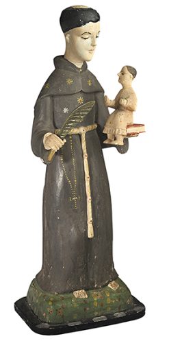 Florencio Cabán, “San Antonio”; madera policromada, 16-1/4”x 5-1/2”