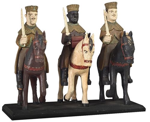 Tres Reyes Magos, madera policromada
